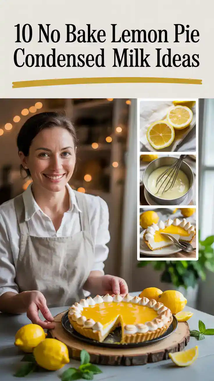 No Bake Lemon Pie Condensed Milk