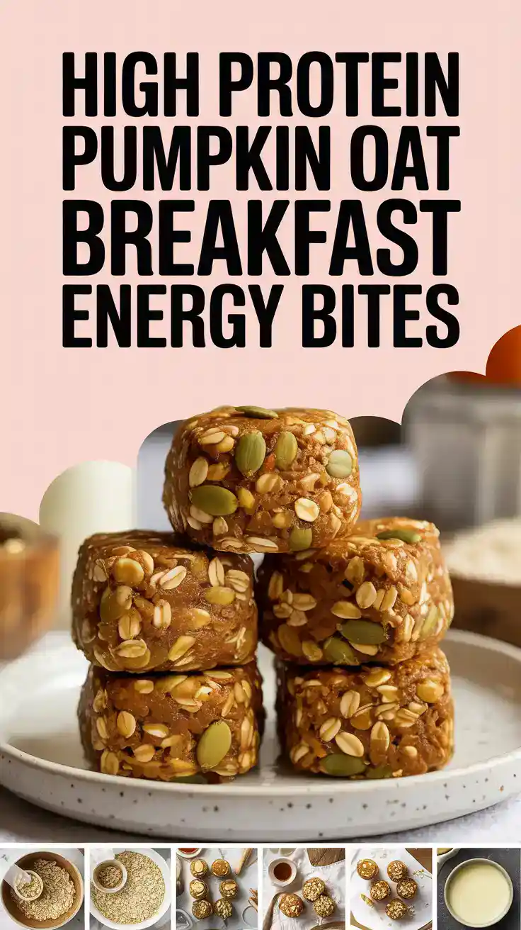 Pumpkin Oat Breakfast Energy Bites