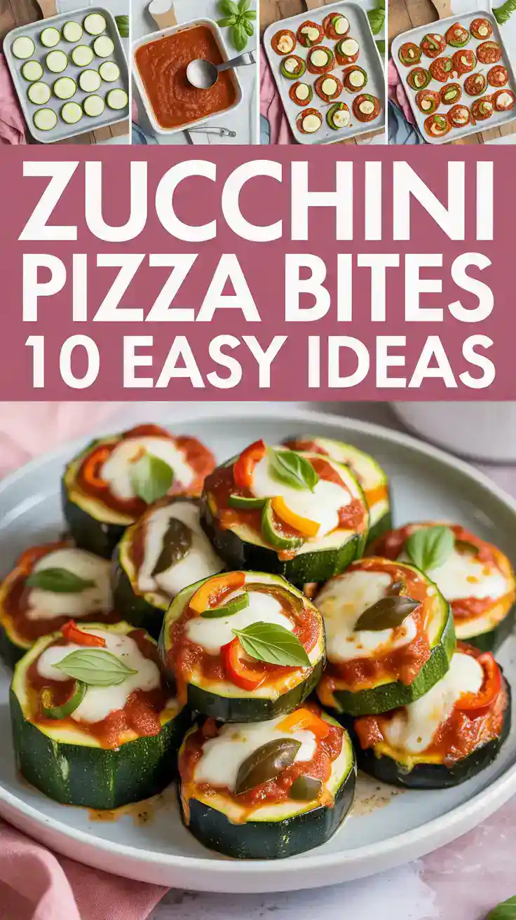 Zucchini Pizza Bites - Easy Ideas