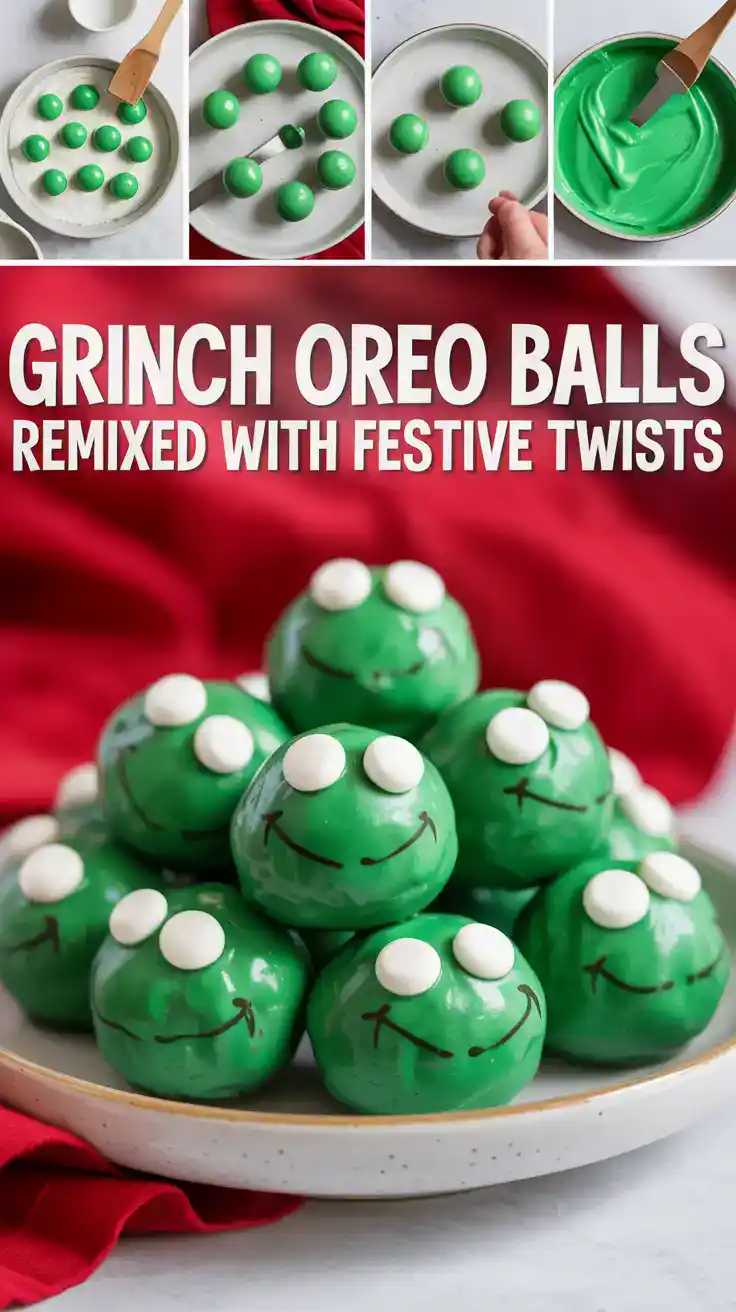 grinch oreo balls