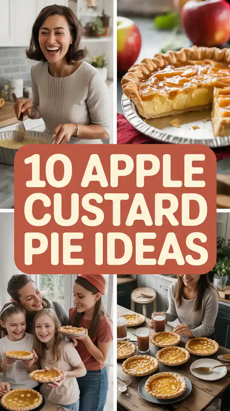 Apple Custard Impossible Pie