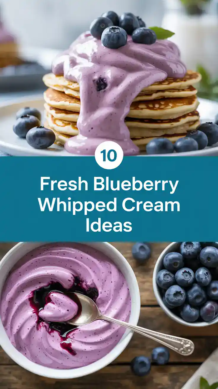 Blueberry Whipped Cream