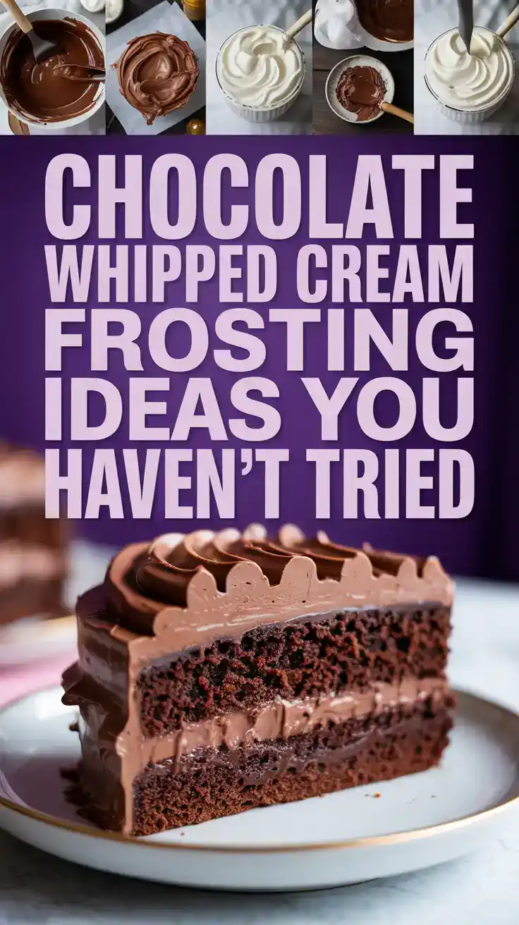 Chocolate Whipped Cream Frosting