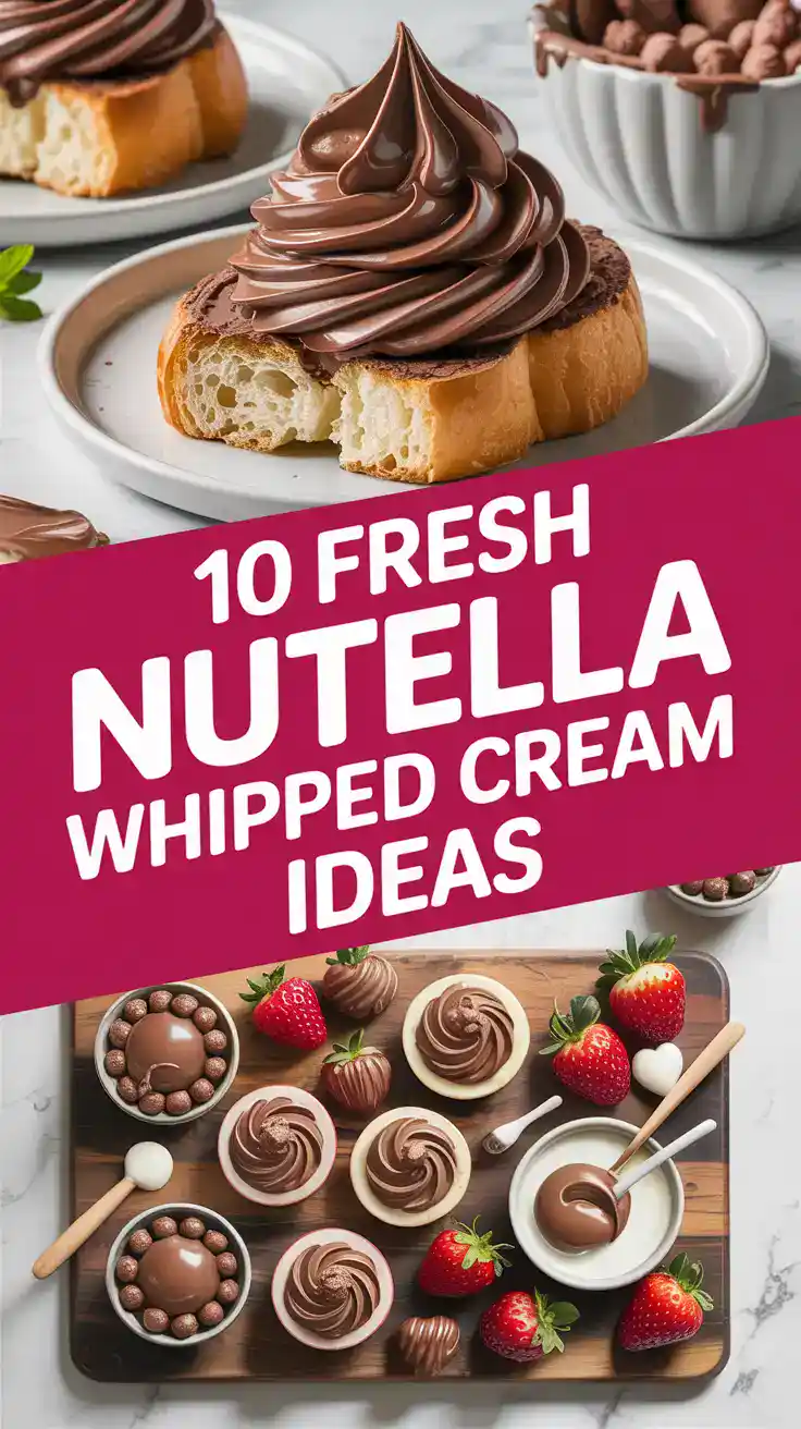 Quick Treats Featuring Nutella Whipped Cream