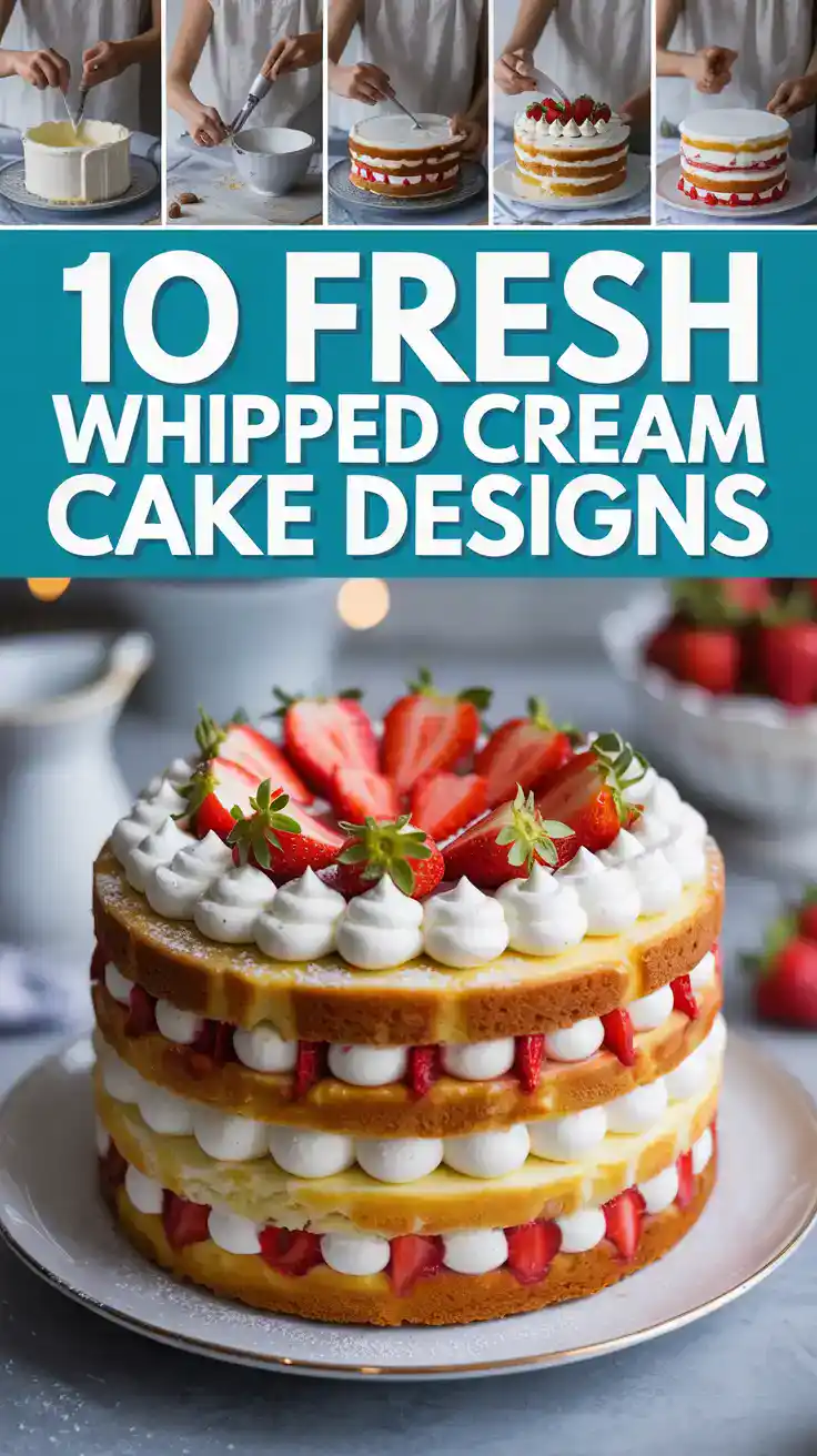 Whipped Cream Cake Design