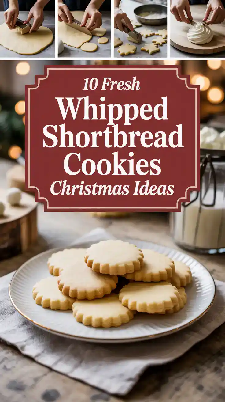 Whipped Shortbread Cookies Christmas