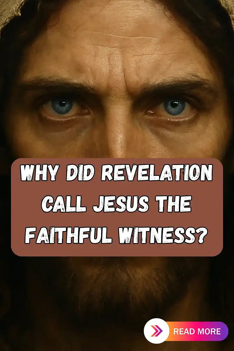 If Jesus is the faithful witness, then His words are the solid ground we can build our lives on.