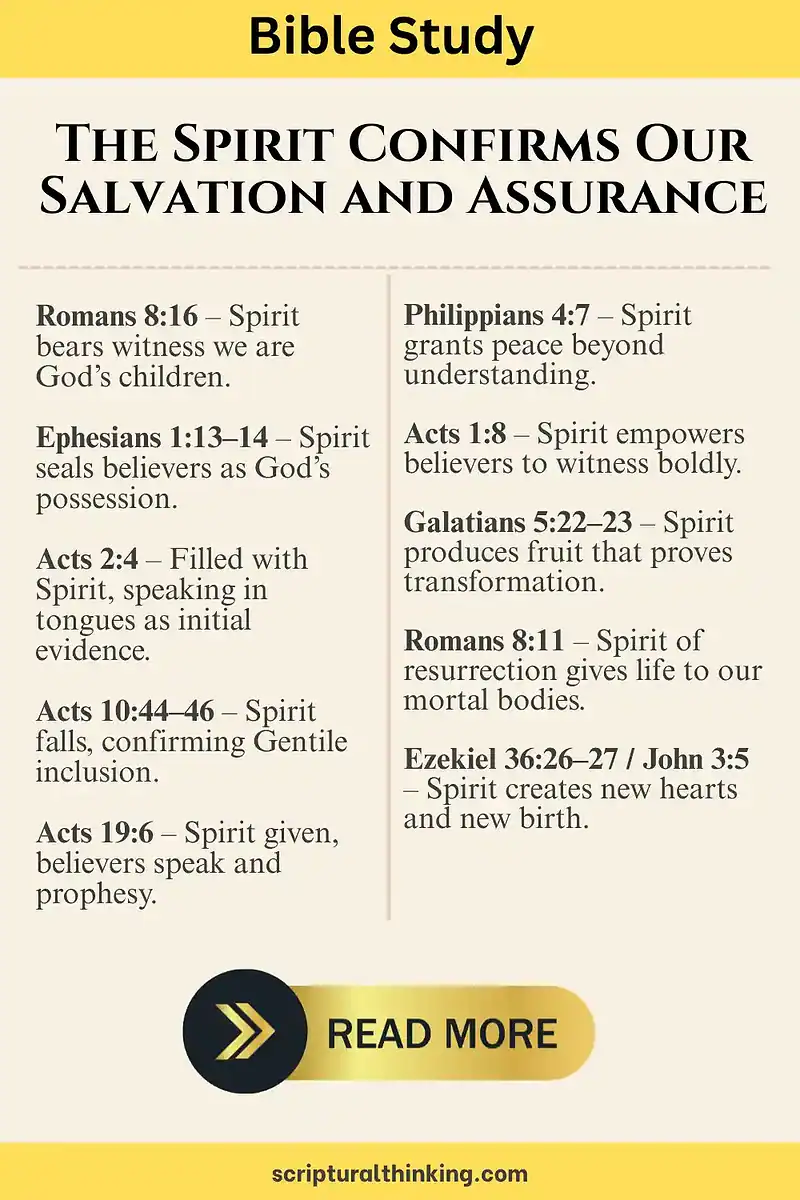 Spirit bears witness we are God’s children