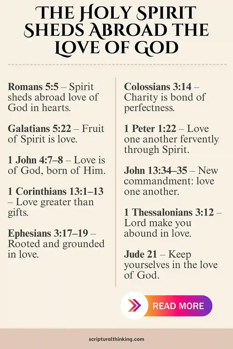 The Holy Spirit Sheds Abroad the Love of God