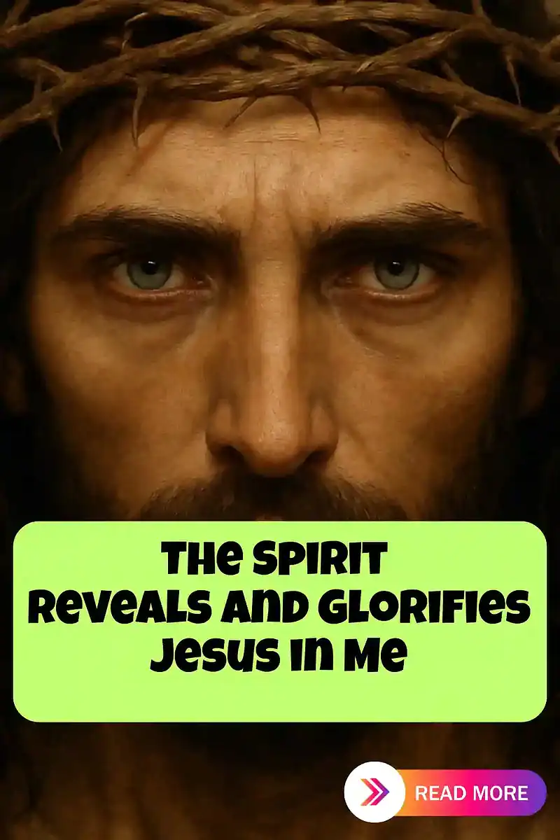 The Spirit Reveals And Glorifies Jesus in Me