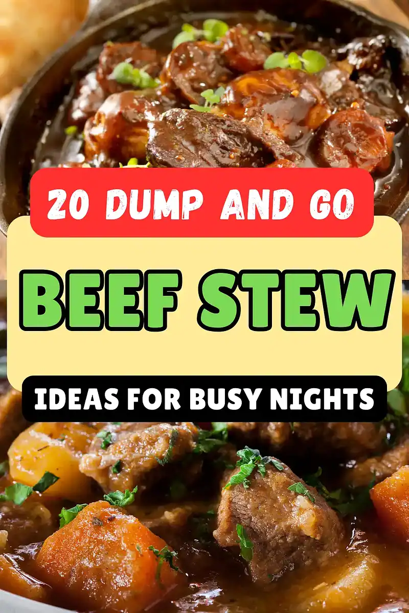 20 dump and go beef stew ideas that are comforting, easy, and perfect for busy nights with minimal effort.