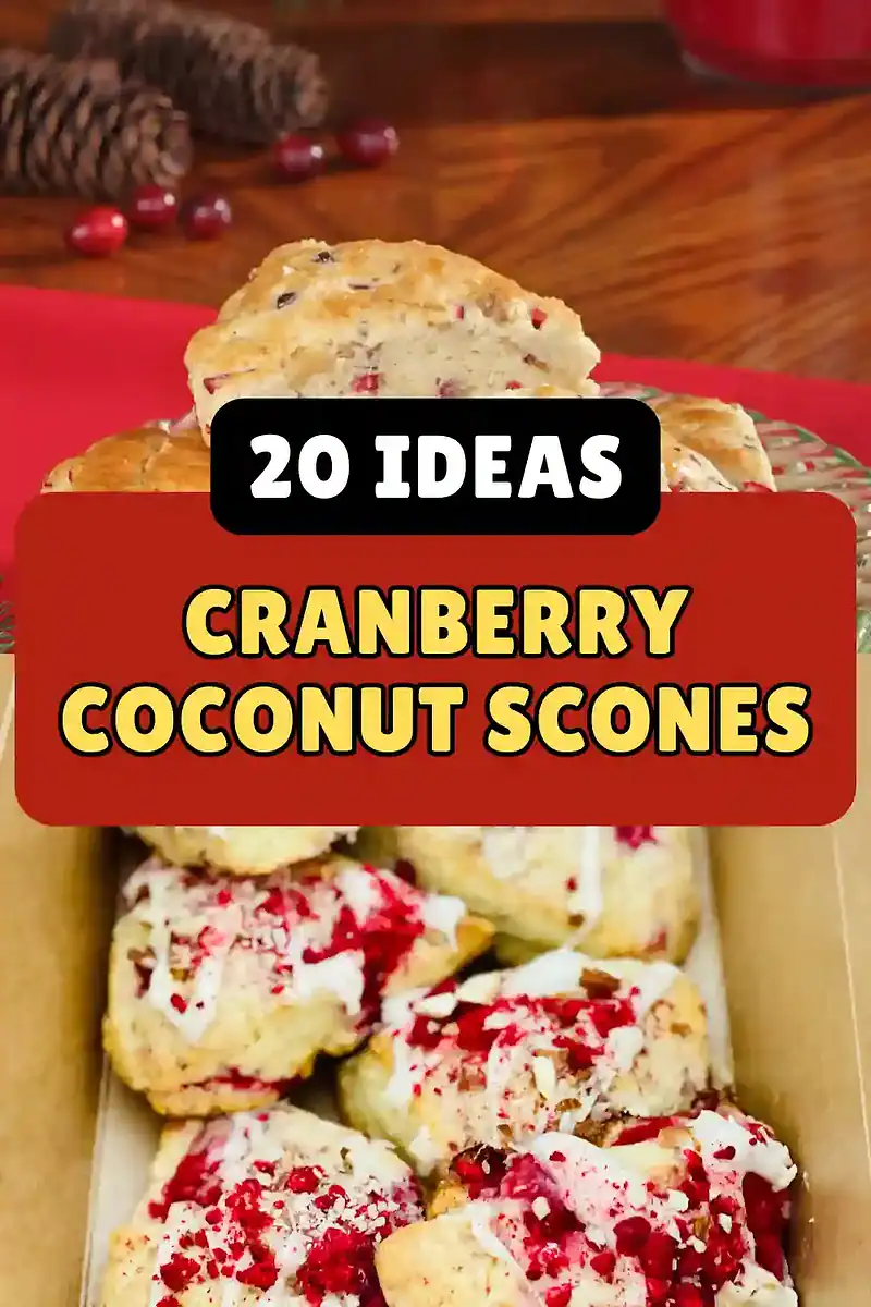 cranberry coconut scones