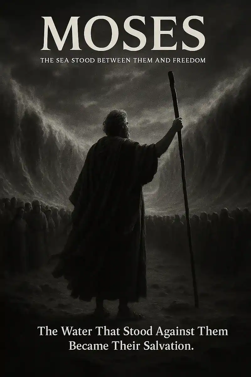 The Sea Stood Between Them and Freedom – Moses leading Israel through the Red Sea.