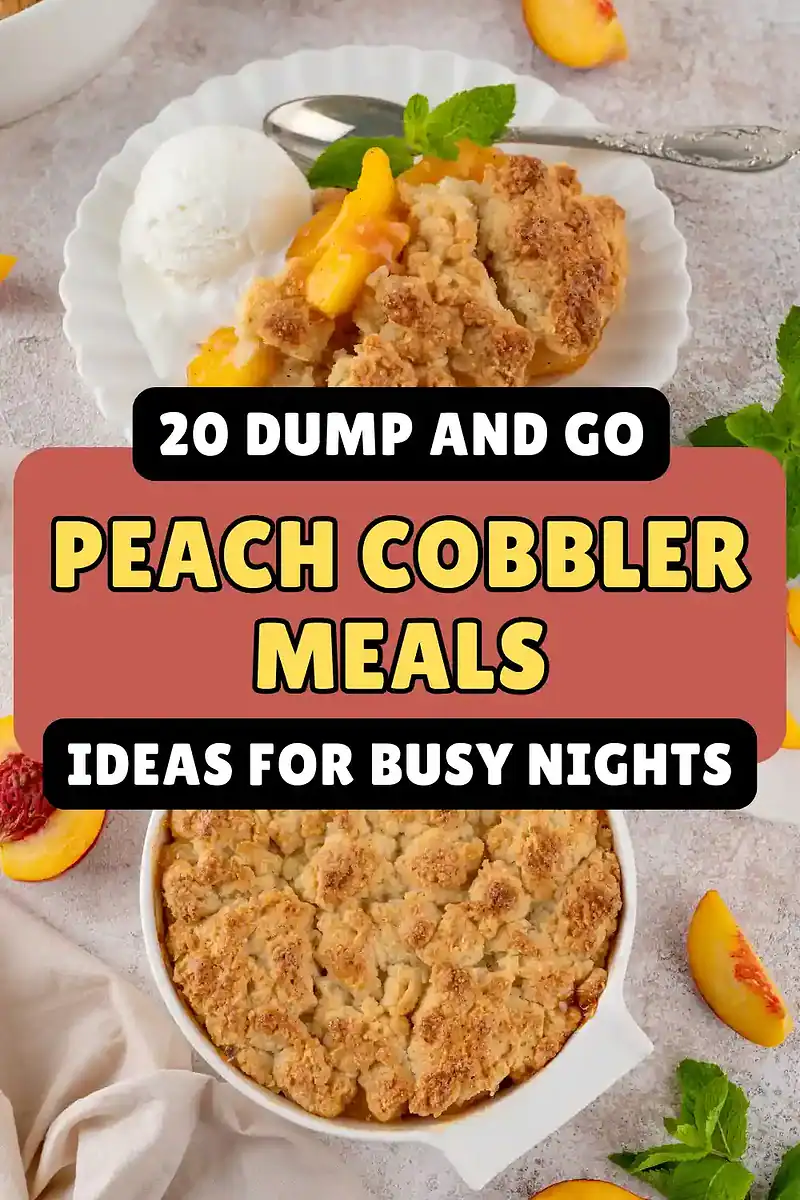 Dump and Bake Peach Cobbler Meals for Every Season