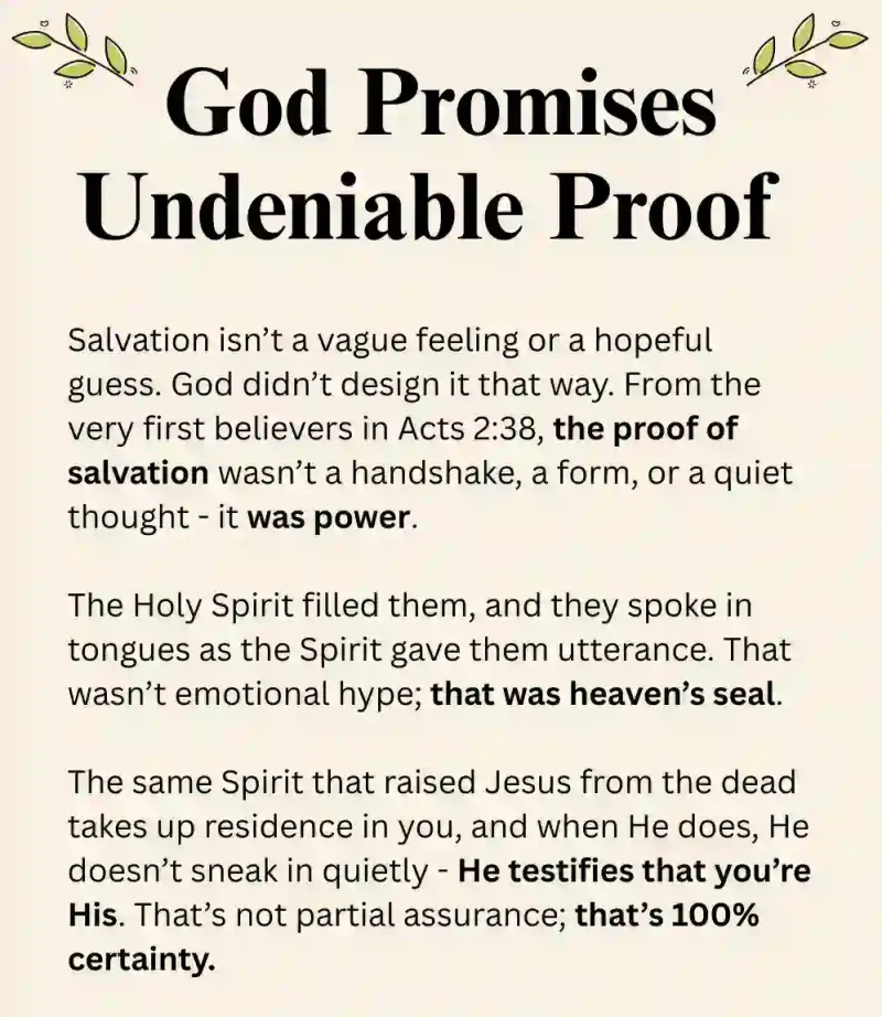 Signed, Sealed, Filled: God’s Proof of Salvation