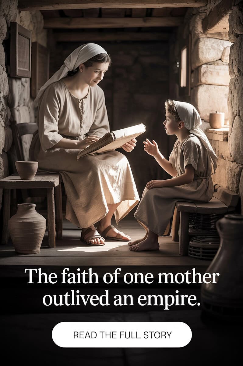 Eunice raised her son Timothy to believe in the one true God.