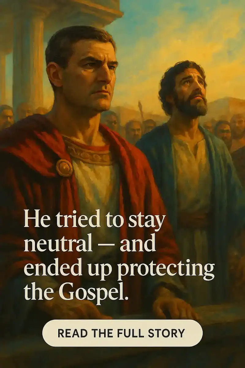 Gallio thought he was dismissing a small religious squabble — yet that single decision kept the Gospel free to spread across nations. God was working even through a man who didn’t care.