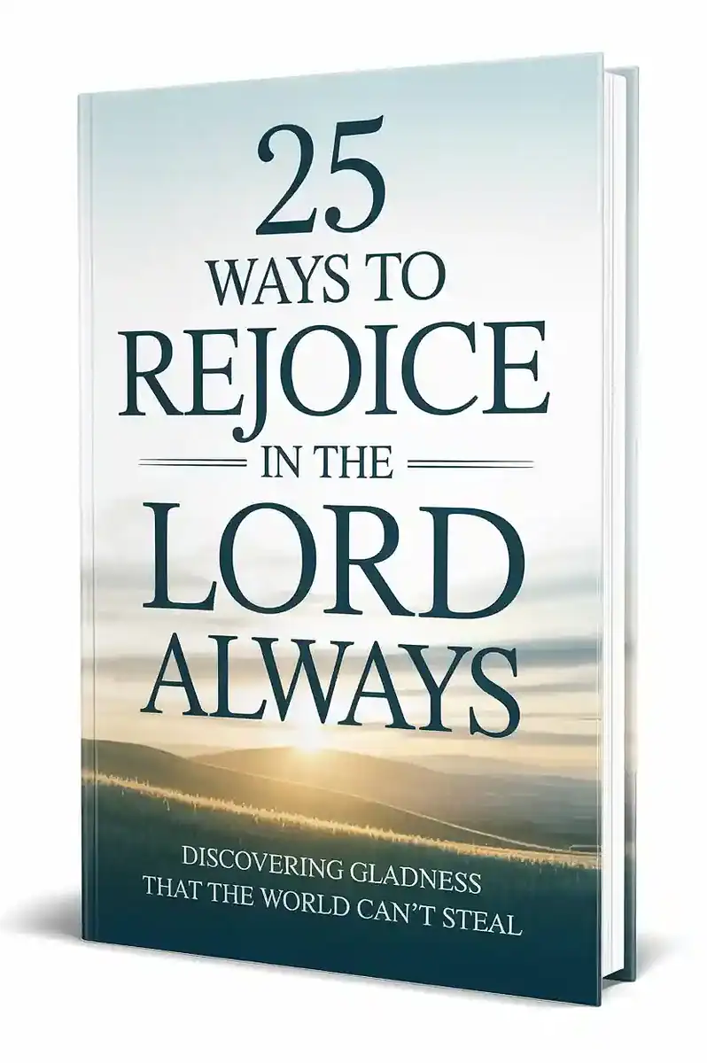 25 Ways to Rejoice in the Lord Always is a devotional journey that shows you how to find lasting gladness rooted in God’s presence