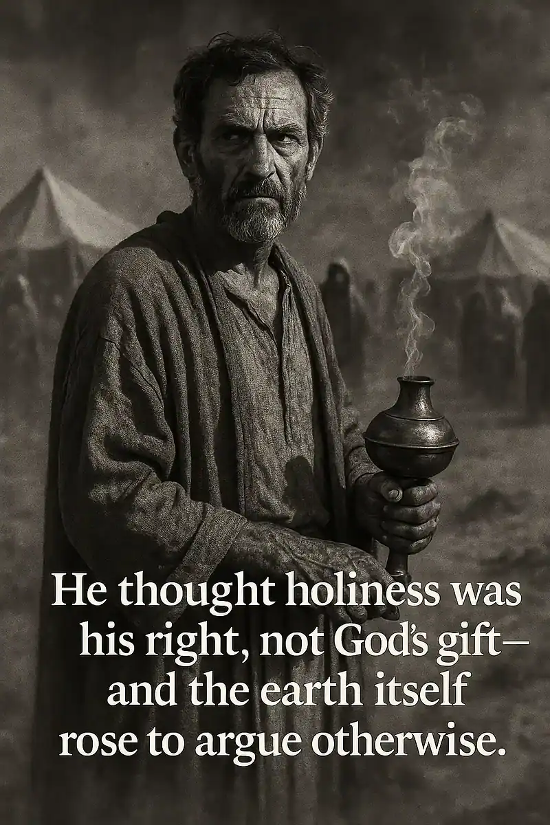 Korah thought he could stand where only God had called Moses and Aaron to walk.