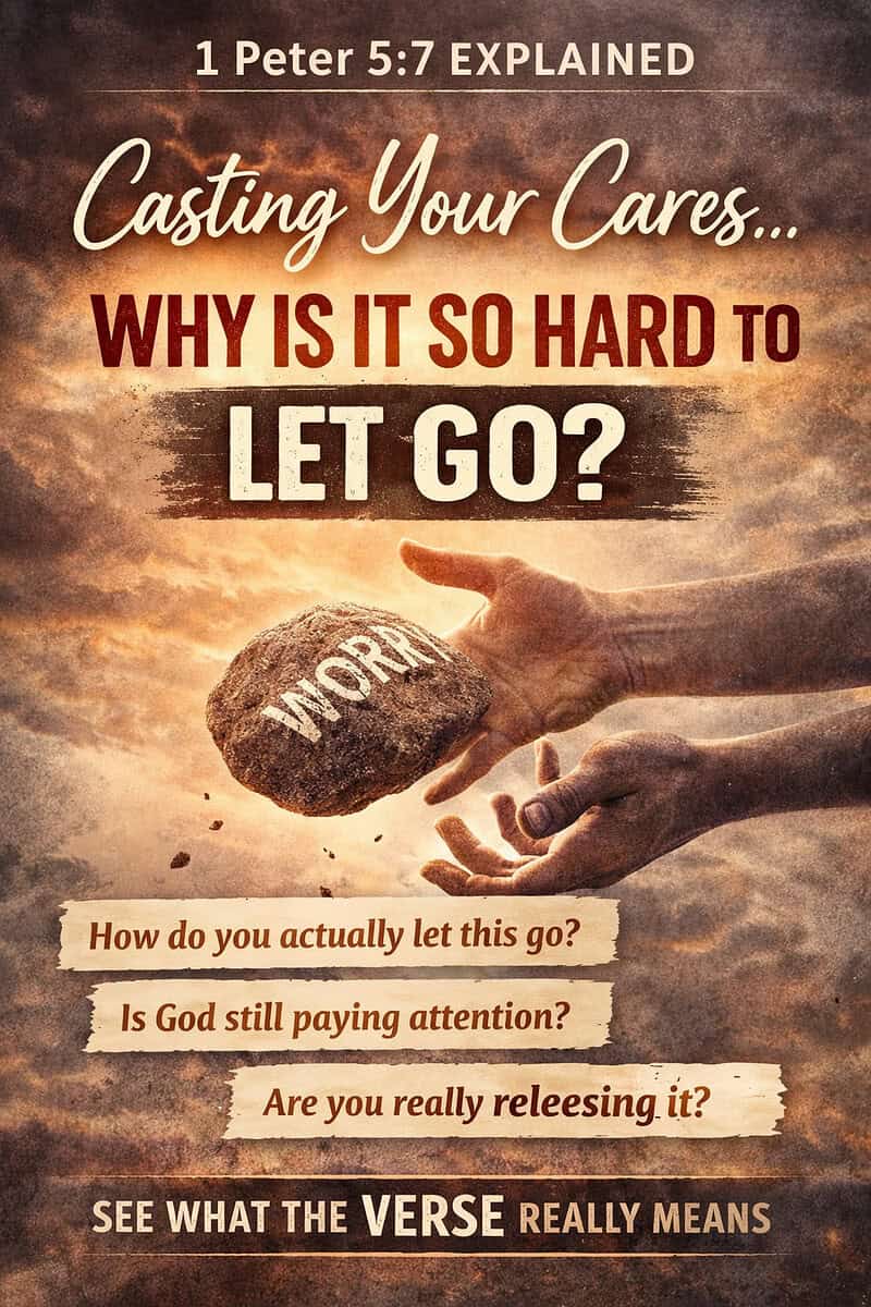 1 Peter 5:7 Explained: Casting Your Cares… Why Is It So Hard To Let Go?