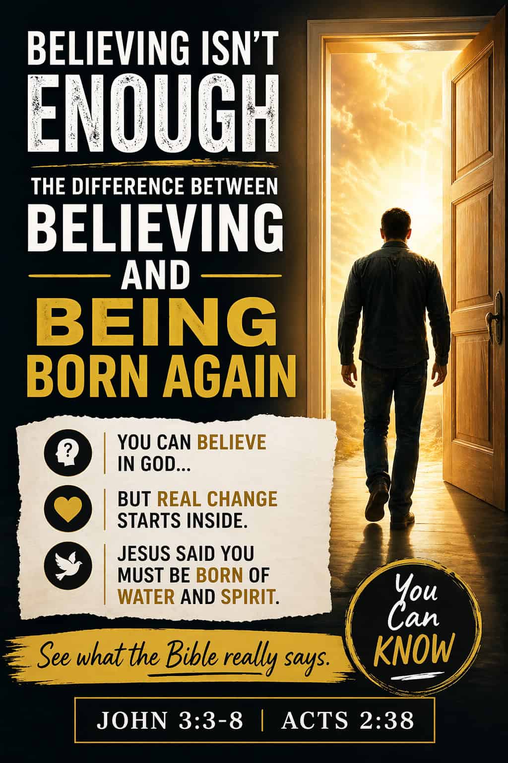 The Difference Between Believing and Being Born Again