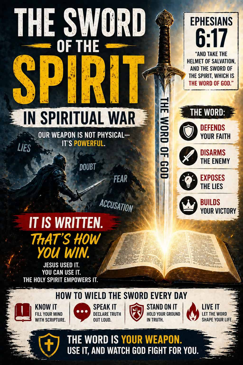 The Sword of the Spirit in Spiritual War